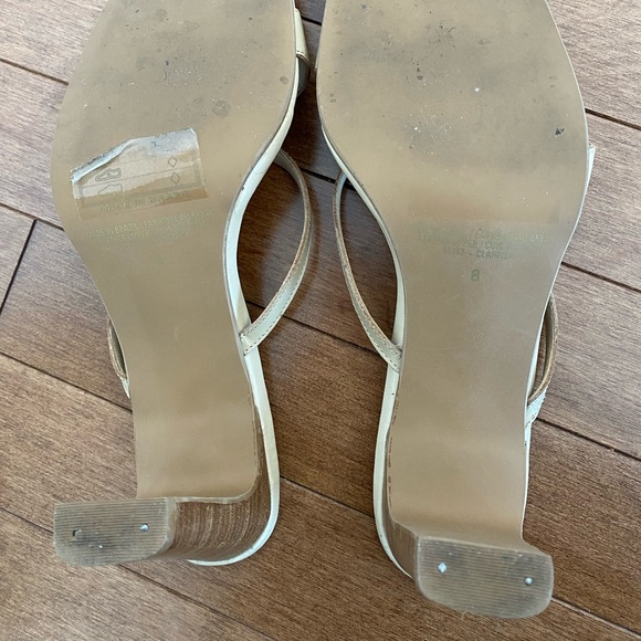 Beige strappy sandal - 3.5 inch - Picture 4 of 9